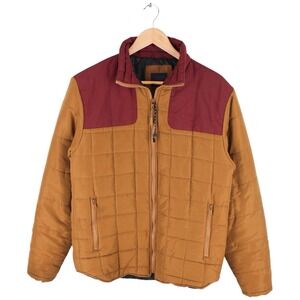 Nomad Craft Flow Quilted Puffer Jacket Brown Burgundy Men's Size Medium